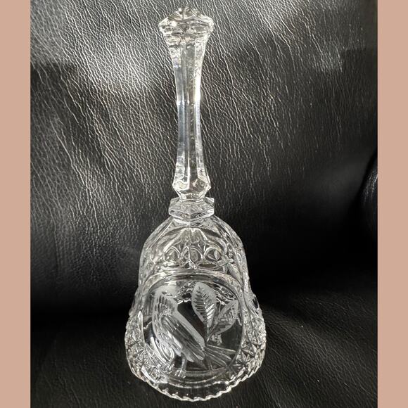 Hofbauer Byrdes Crystal Bell • Bleikristall Cut Glass • West Germany Vintage - Picture 5 of 7